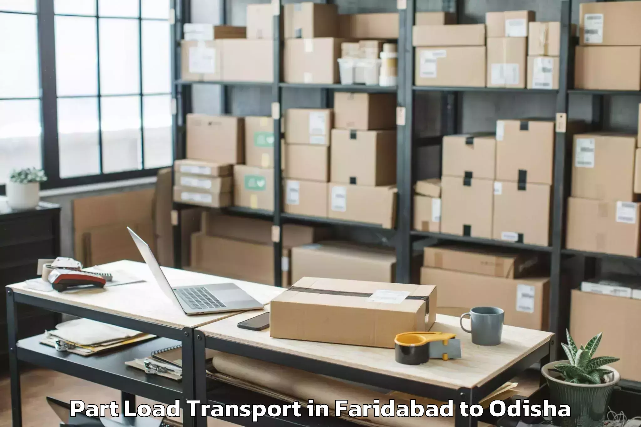 Easy Faridabad to Sinapali Part Load Transport Booking